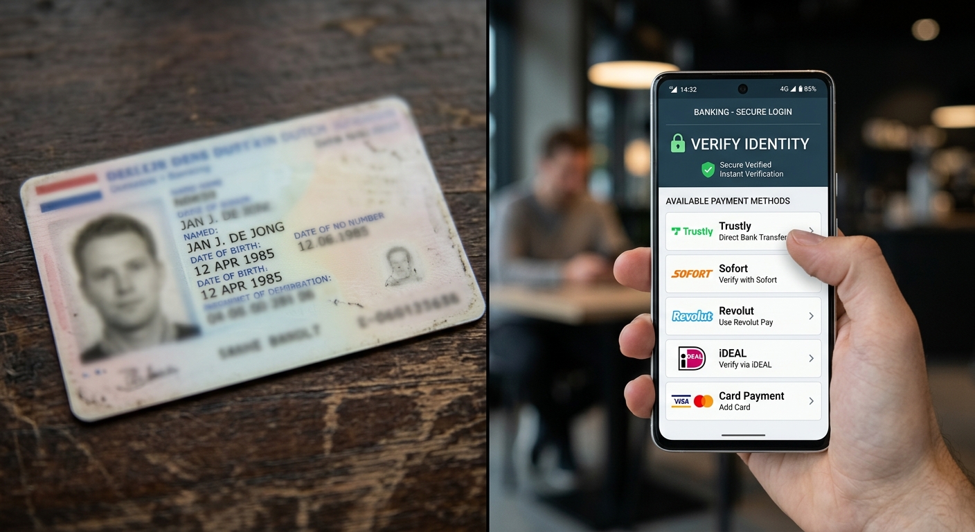 Hoe werkt de verificatie bij aanbieders zonder iDIN? - casino zonder iDIN